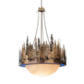 Meyda Tiffany Pine Lake 8 Light 54" Wide Pendant