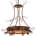 Meyda Tiffany Woodland Pine 4 Light 36" Wide Pendant