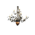 Meyda Tiffany Greenbriar Oak 14 Light 63" Wide Taper Candle Chandelier