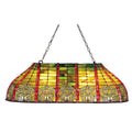 Meyda Tiffany Dublin 6 Light 40" Wide Billiard Chandelier with Tiffany Glass Shade