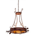 Meyda Tiffany Woodland Pine 4 Light 34" Wide Drum Chandelier