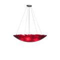 Meyda Tiffany 30" W Pomodoro Caldo Fused Glass Inverted Pendant