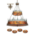 Meyda Tiffany Wildlife at Pine Lake 12 Light 72" Wide Drum Chandelier