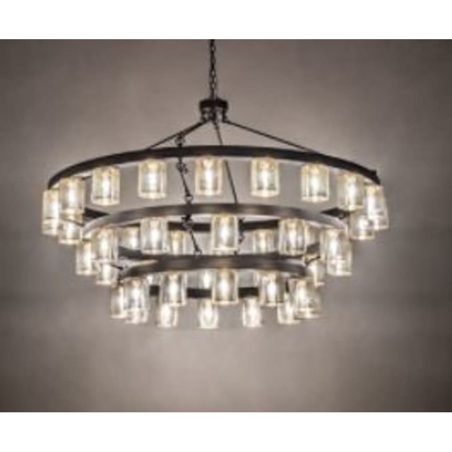 Meyda Tiffany 70" Wide Loxley Horizon Ring 42 Light Three Tier