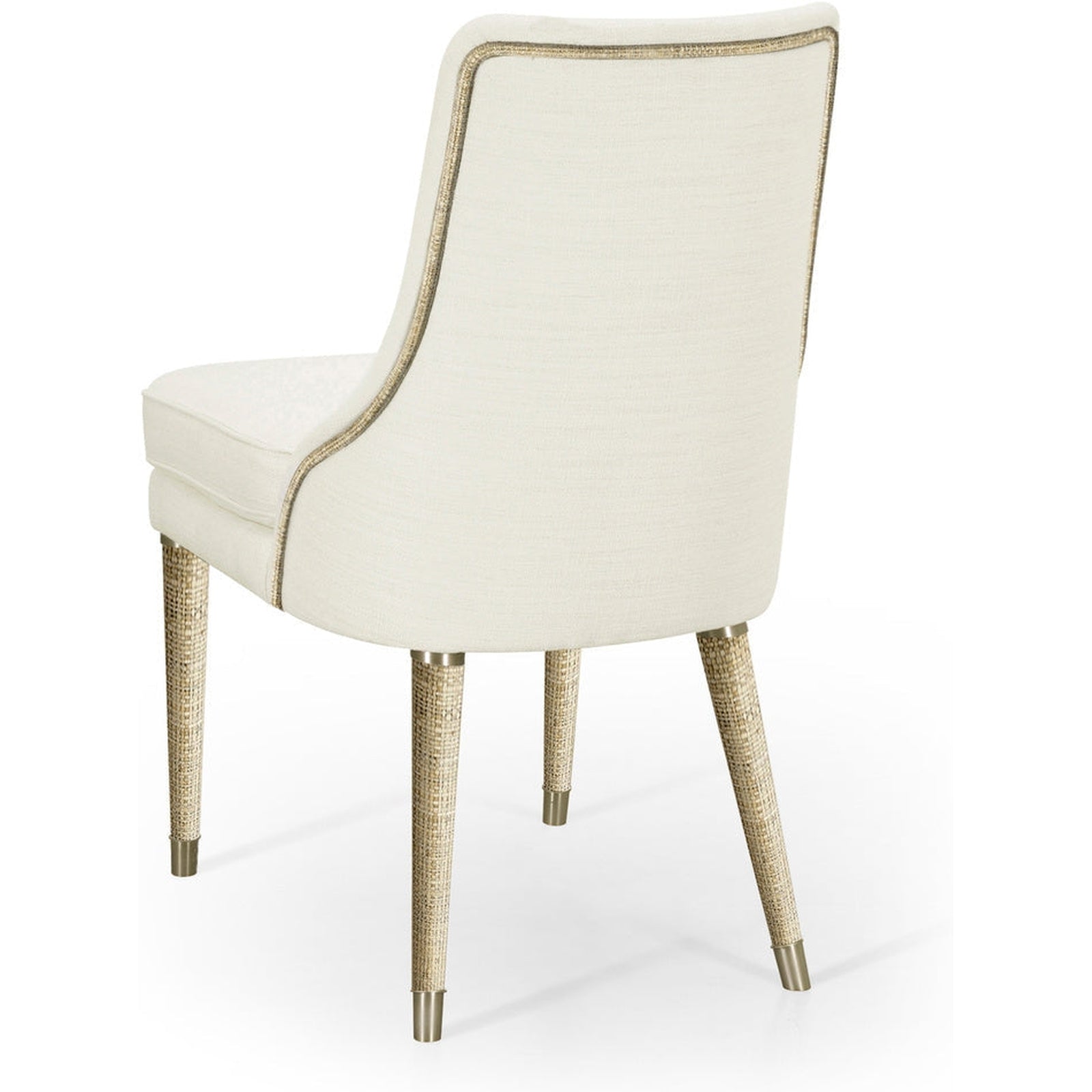 Jonathan Charles Shoal Linen & Grass Cloth Side Chair (500429-SC-C005-F058) - Set of 2