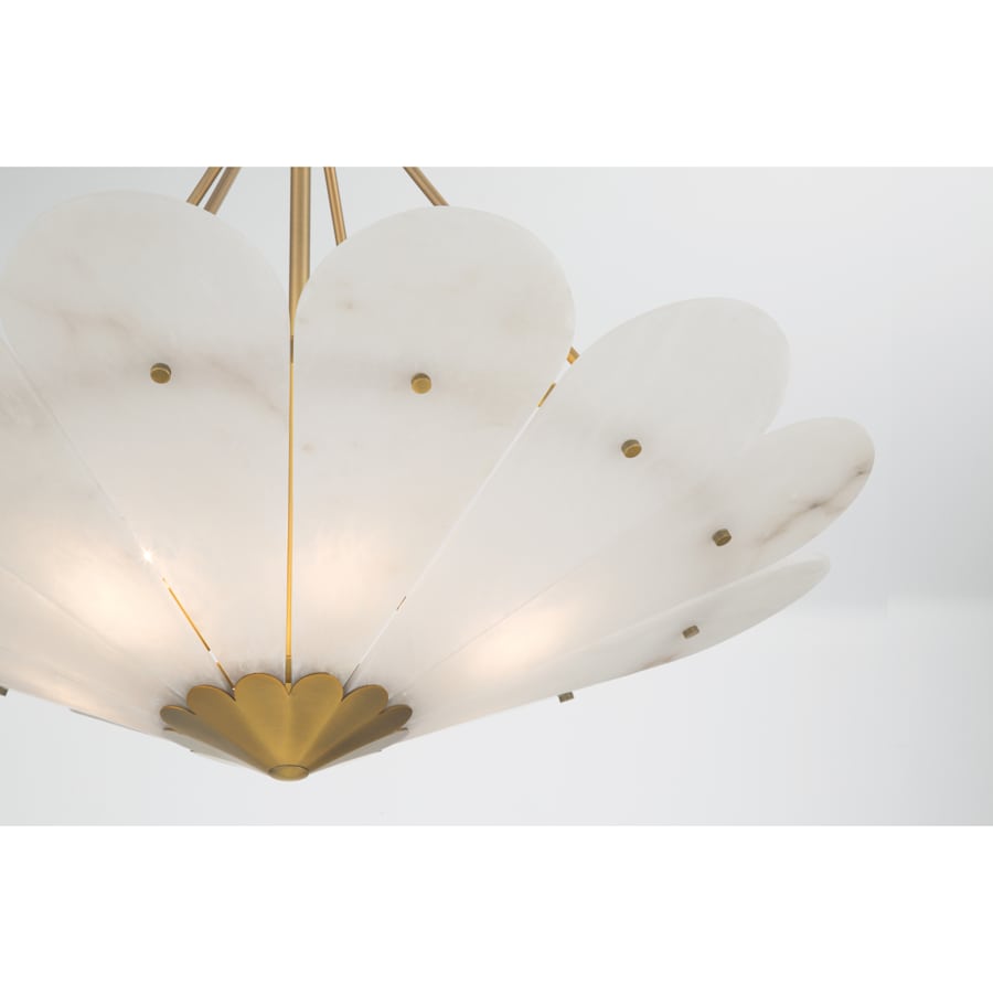 Minka Lavery Althira 6 Light 33" Wide Pendant with Alabaster Shade