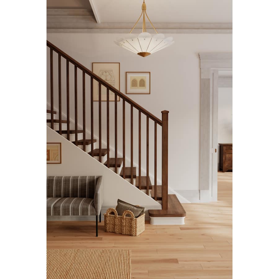 Minka Lavery Althira 6 Light 33" Wide Pendant with Alabaster Shade
