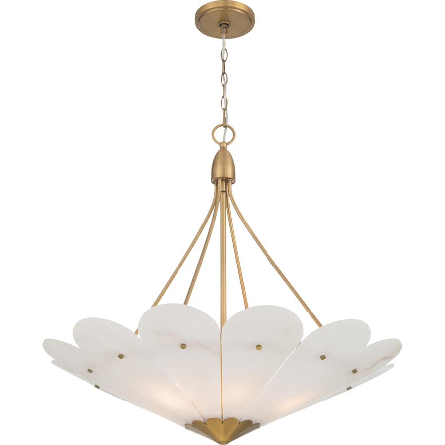 Minka Lavery Althira 6 Light 33" Wide Pendant with Alabaster Shade