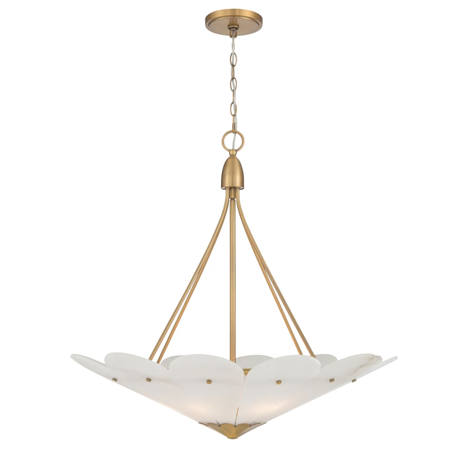 Minka Lavery Althira 6 Light 33" Wide Pendant with Alabaster Shade