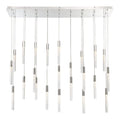 Modern Forms Magic 23 Light 54" Wide LED Linear Multi Light Pendant with Piastra Crystal Shades