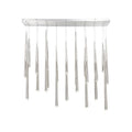 Modern Forms Cascade 23 Light 54" Wide LED Suspended Linear Multi Light Pendant with K-2 Hand Cut Clear Crystal Shades