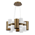Modern Forms Harmony 35" Wide LED Suspended Chandelier with Beaded Glass and Metal Shade