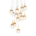 Modern Forms Double Bubble 15 Light 23" Wide LED Suspension Multi Light Pendant
