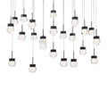 Modern Forms Double Bubble 23 Light 14" Wide LED Suspension Multi Light Pendant