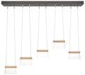 More Cowbell LED Pendant - Oil Rubbed Bronze - Maple Wood - Clear