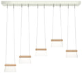 More Cowbell LED Pendant - Sterling - Maple Wood - Clear