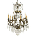 Metropolitan 12 Light 38.25" Width 1 Tier Candle Style Crystal Chandelier from the Vintage / Crystal Collection