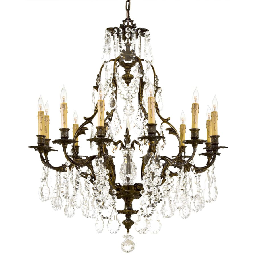 Metropolitan 12 Light 1 Tier Candle Style Crystal Chandelier from the Vintage / Crystal Collection