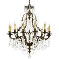 Metropolitan 12 Light 1 Tier Candle Style Crystal Chandelier from the Vintage / Crystal Collection