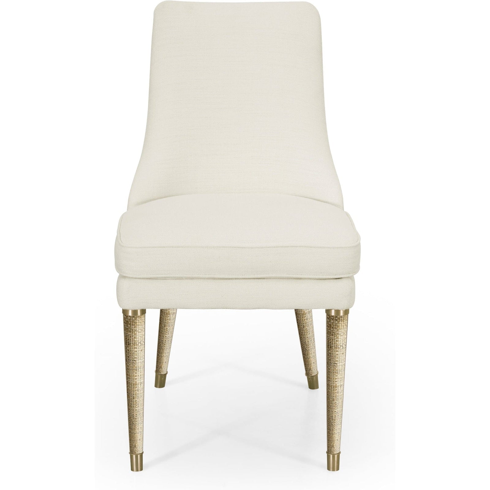 Jonathan Charles Shoal Linen & Grass Cloth Side Chair (500429-SC-C005-F058) - Set of 2