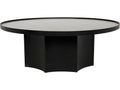Rome Round Black Metal Coffee Table