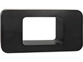 Shylock Rectangular Metal Console Table in Matte Black