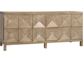 Quadrant 3-Door Sideboard in Washed Walnut with Carved Detail