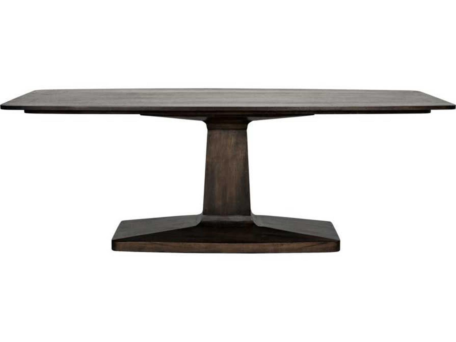 Travis 84-Inch Rectangle Dining Table Ebony Walnut