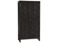 Maharadscha Small Armoire in Pale Mahogany with Matte Black Base