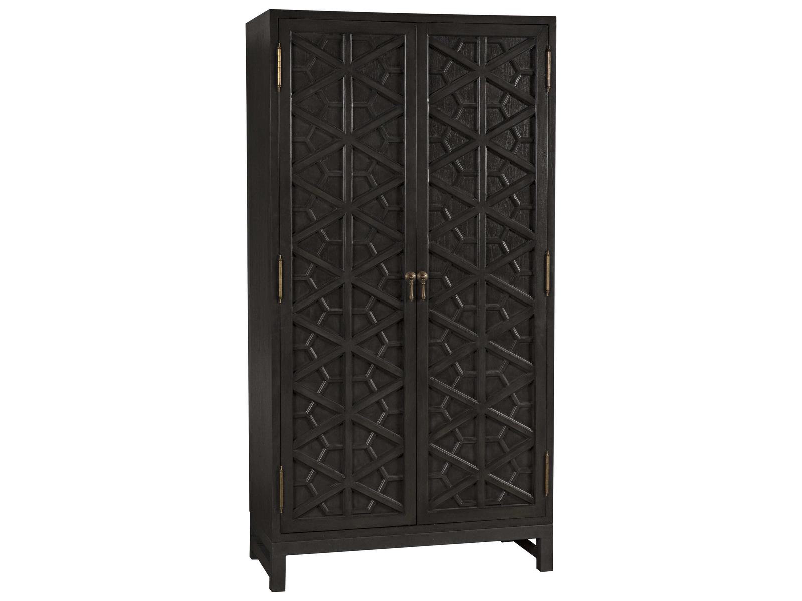 Maharadscha Small Armoire in Pale Mahogany with Matte Black Base