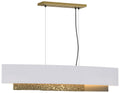 Oceanus 42"W Modern Brass Standard Pendant w/ Anna Shade