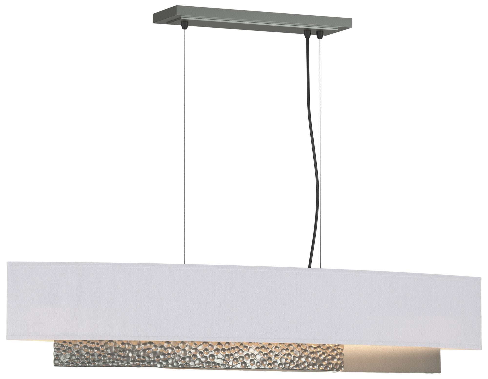 Oceanus 42"W Vintage Platinum Standard Pendant w/ Anna Shade