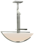 Ondrian 26" Wide Sterling Standard Pendant With Opal Glass Shade