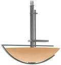 Ondrian 26" Wide Vintage Platinum Long Pendant With Sand Glass Shade