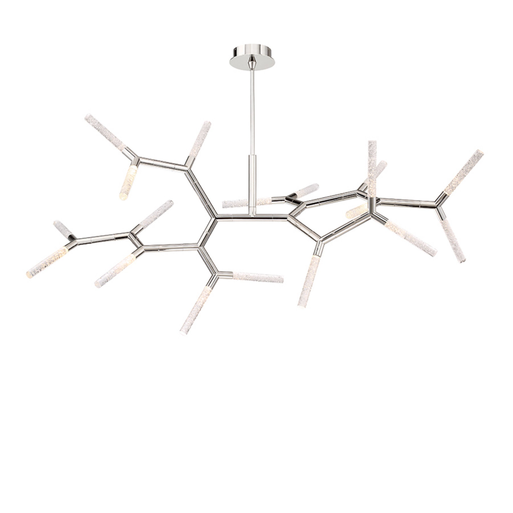 Modern Forms PD-54765-PN 3000K 46 Watt Kryptonite LED Chandelier in Polished Nickel