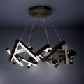 Modern Forms PD-64834-BK 3000K 40 Watt Chaos LED Round Chandelier in Black