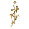 Modern Forms PD-64849-AB 3000K 30 Watt Chaos LED Vertical Chandelier in Aged Brass