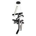 Modern Forms PD-64849-BK 3000K 30 Watt Chaos LED Vertical Chandelier in Black