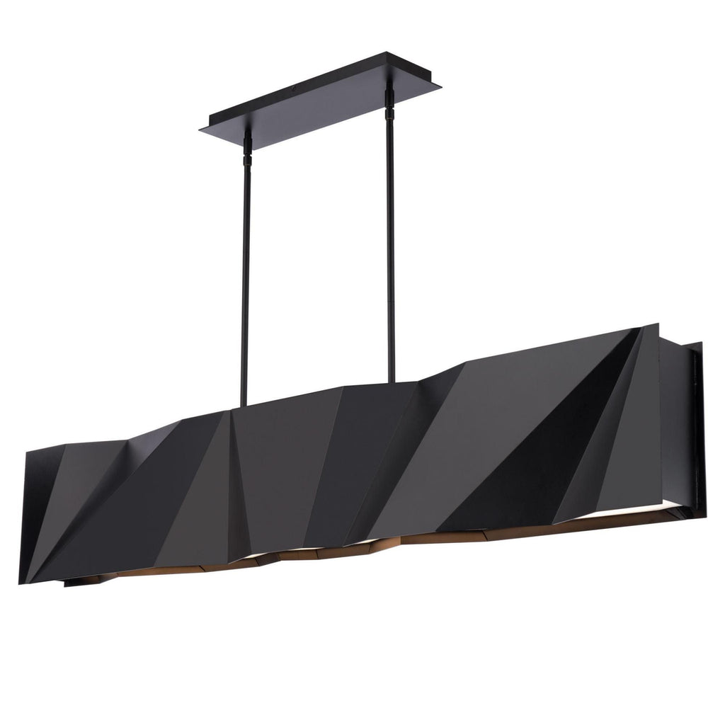 Intrasection 56in LED Linear Chandelier 3000K in Black