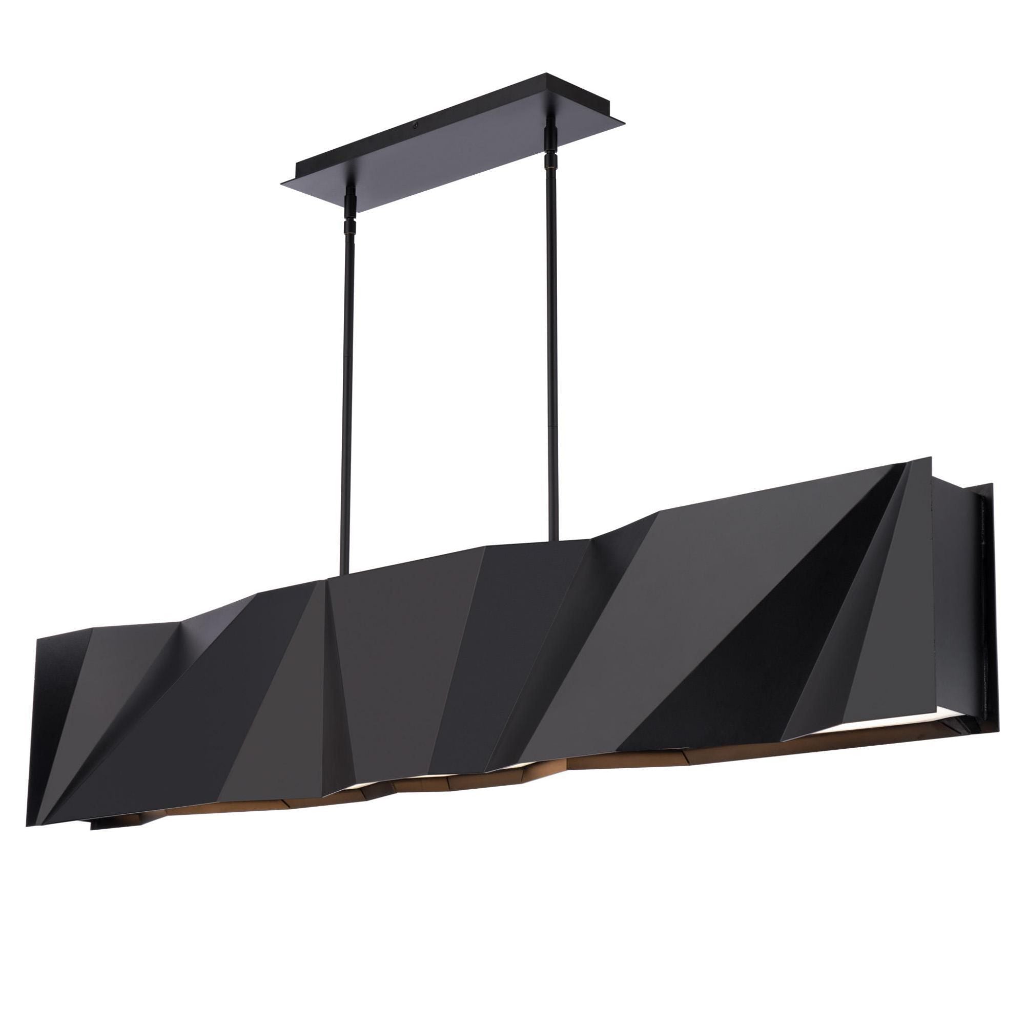 Intrasection 56in LED Linear Chandelier 3000K in Black