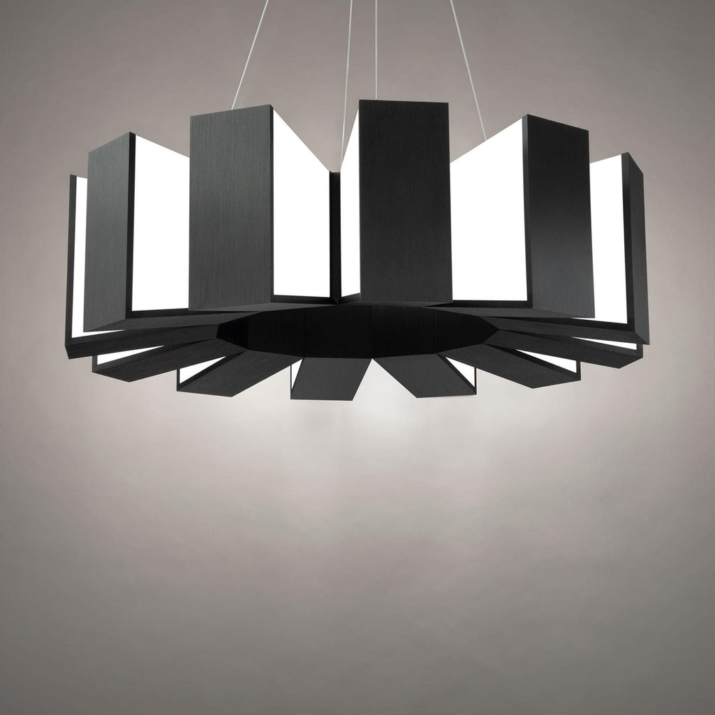 Chronos 34in LED Chandelier 3000K in Black
