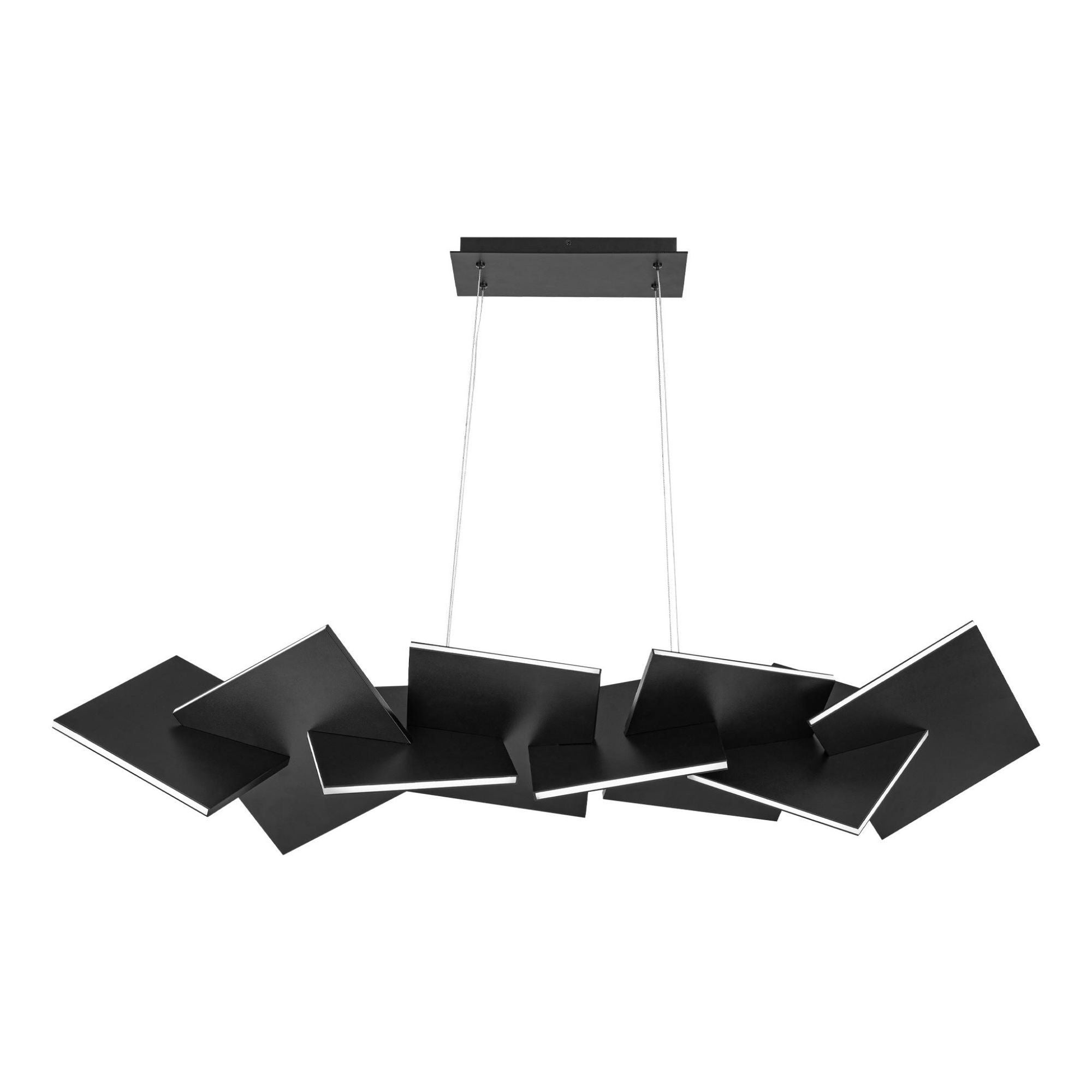 Konstrukt 48in LED Linear Chandelier 3000K in Black