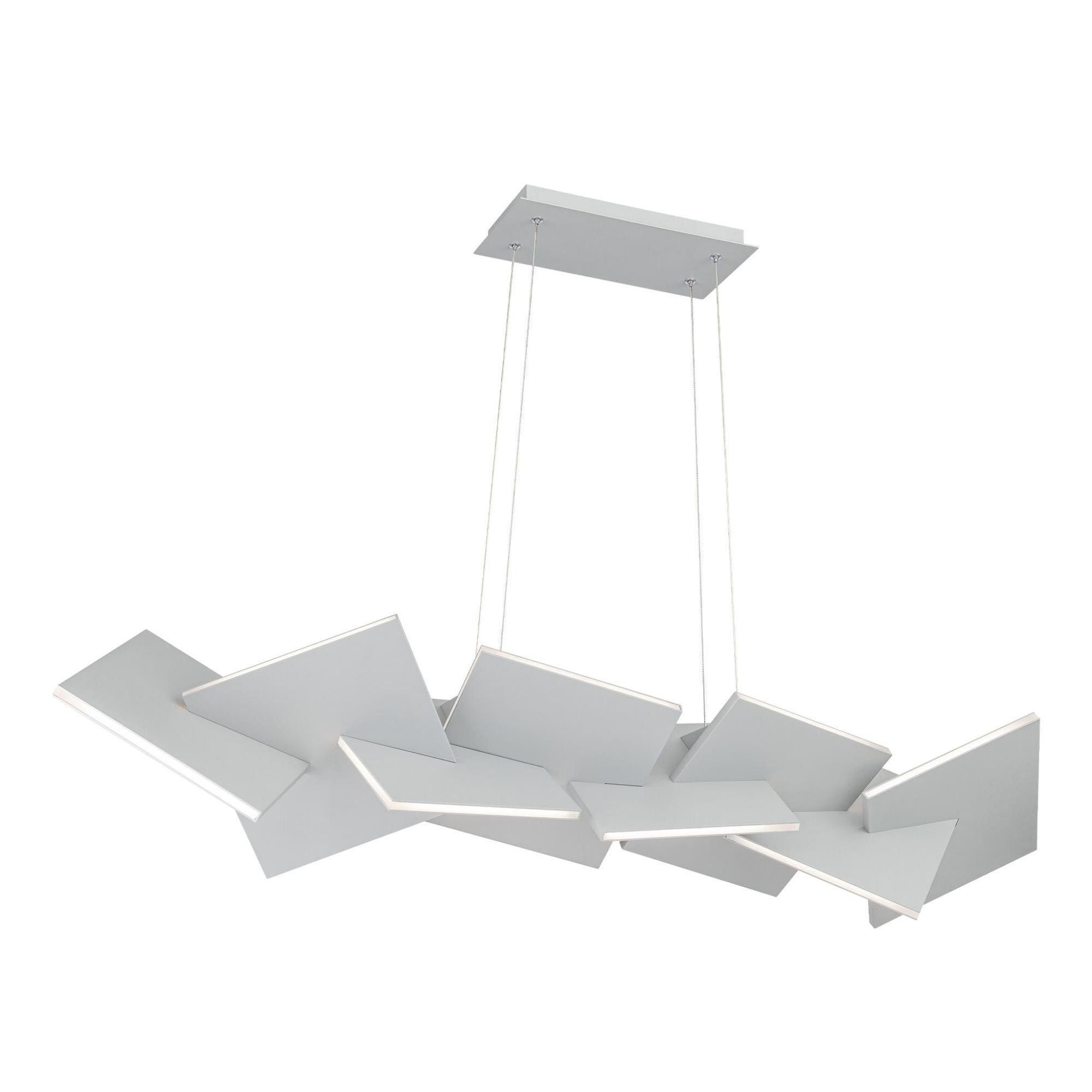 Konstrukt 48in LED Linear Chandelier 3000K in Titanium