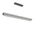 Hammerton Studio Tessera Linear Chandelier with Facet Cast Glass