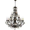 Quorum International Rio Salado 21 Light 3 Tier Chandelier