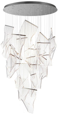 Rinkle 36 1/4"W Polished Chrome Acrylic 24-Light LED Pendant