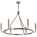 Robert Abbey Mavisten Edition Carbonia 6 Light 38" Wide LED Chandelier