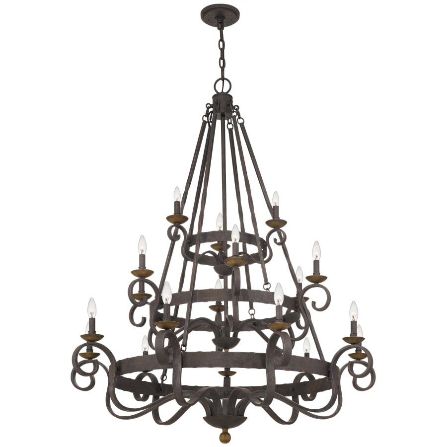 Roseto Kimble 18 Light 48" Wide Taper Candle Chandelier