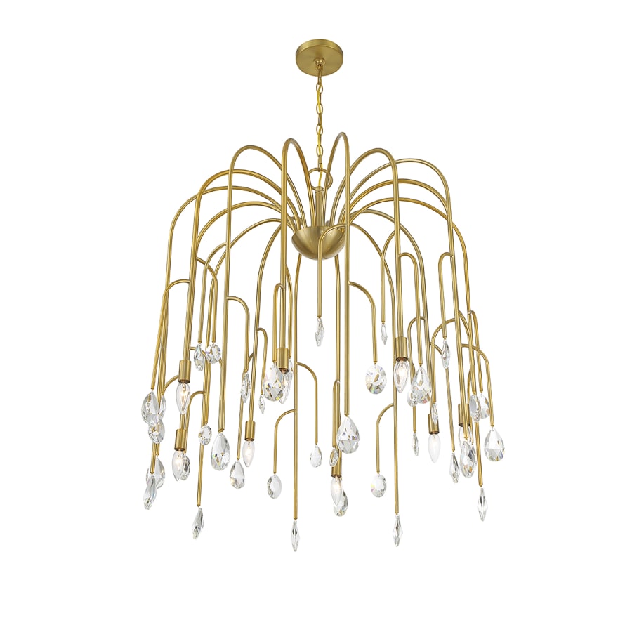 Savoy House Anholt 8 Light 32" Wide Crystal Abstract Chandelier