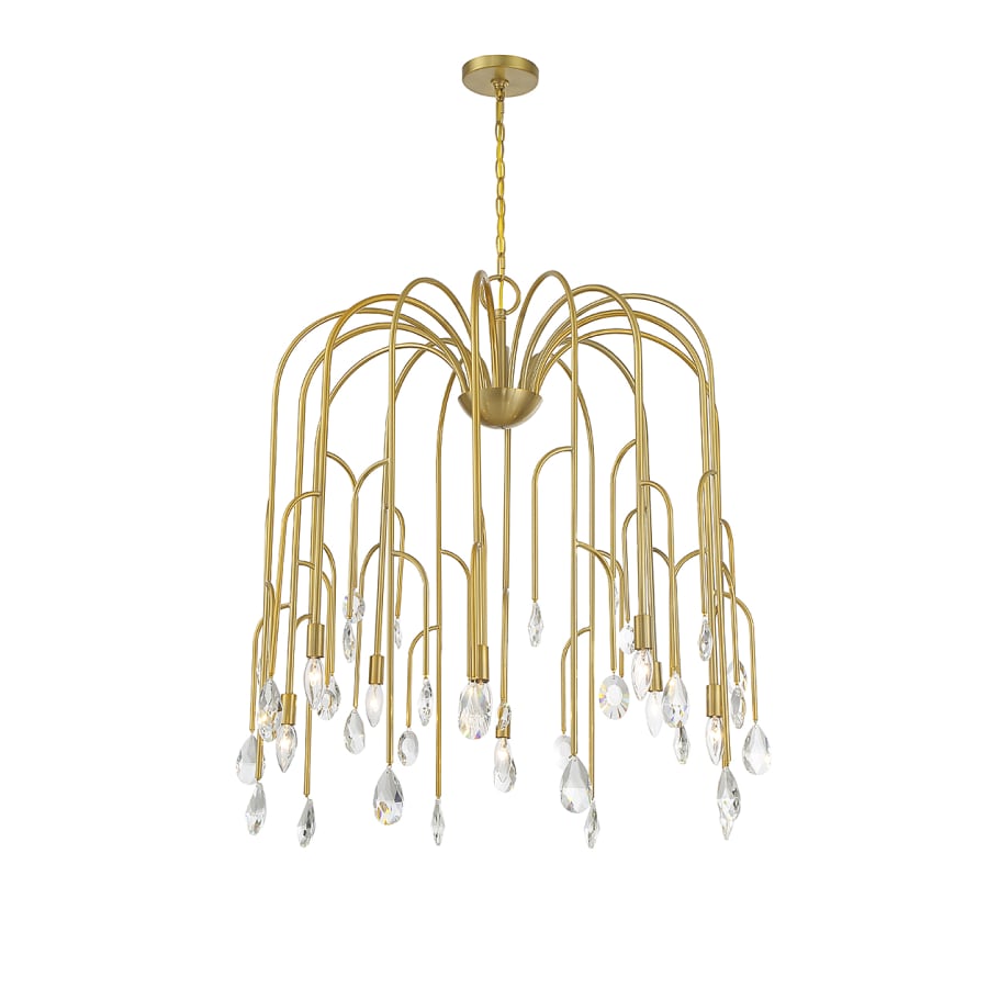 Savoy House Anholt 8 Light 32" Wide Crystal Abstract Chandelier